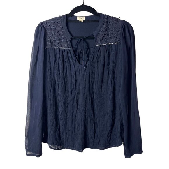 Anthropologie‎ tiny long sleeve blue blouse women’s size small - Picture 1 of 10
